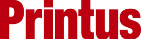 Logo Printus GmbH, der Firmenname Printus in roten Lettern